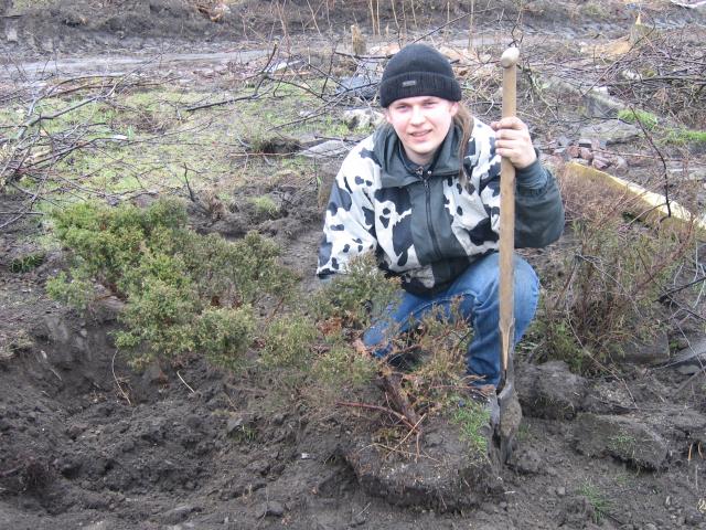 Jałowiec SirDejw'a (na foto co prawda znajduję się ja ale to tylko drobna pomyłka)